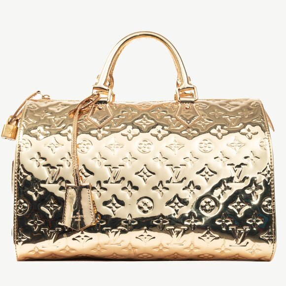 Louis Vuitton Speedy 30 Miroir Dore Monogram Miroir Boston Bag - Picture 1 of 14